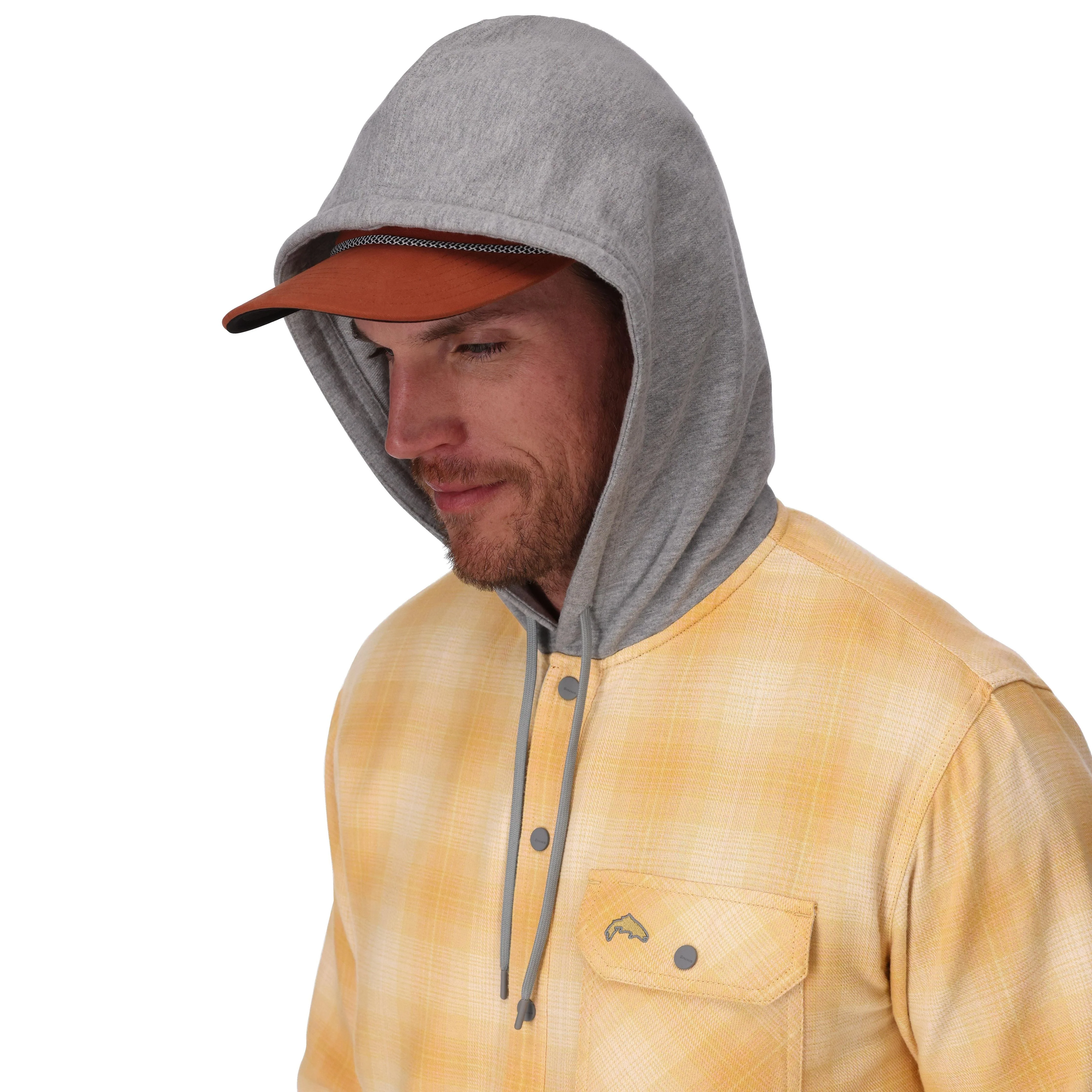 Simms Men's Santee Flannel Hoody Sale - Image 4
