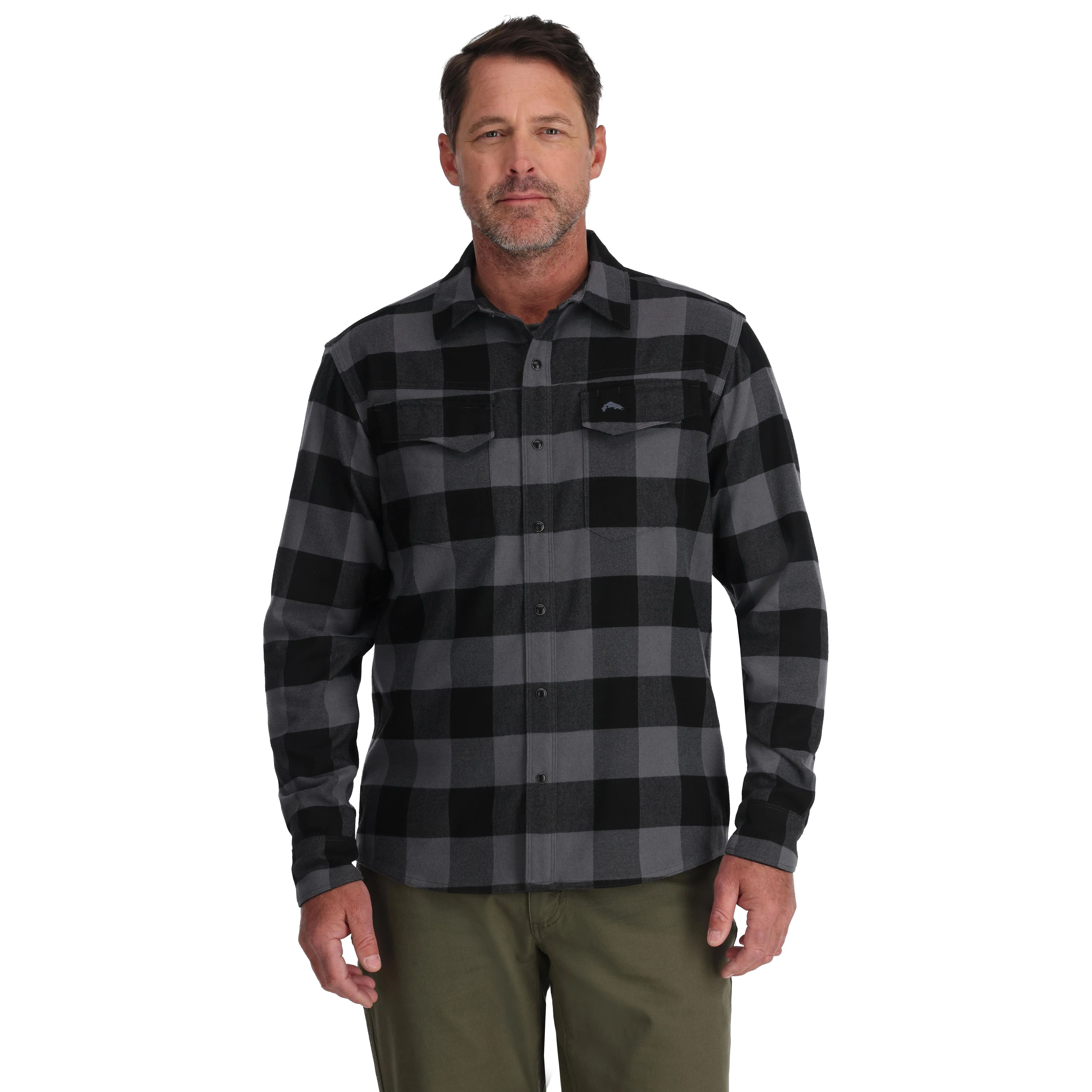 Simms Gallatin Flannel Long Sleeve Shirt - Image 3