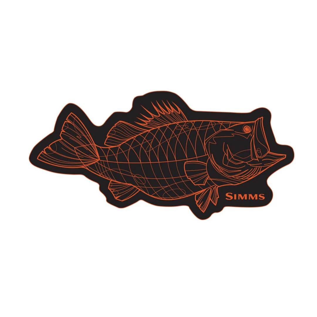 Simms Bass Line Sticker