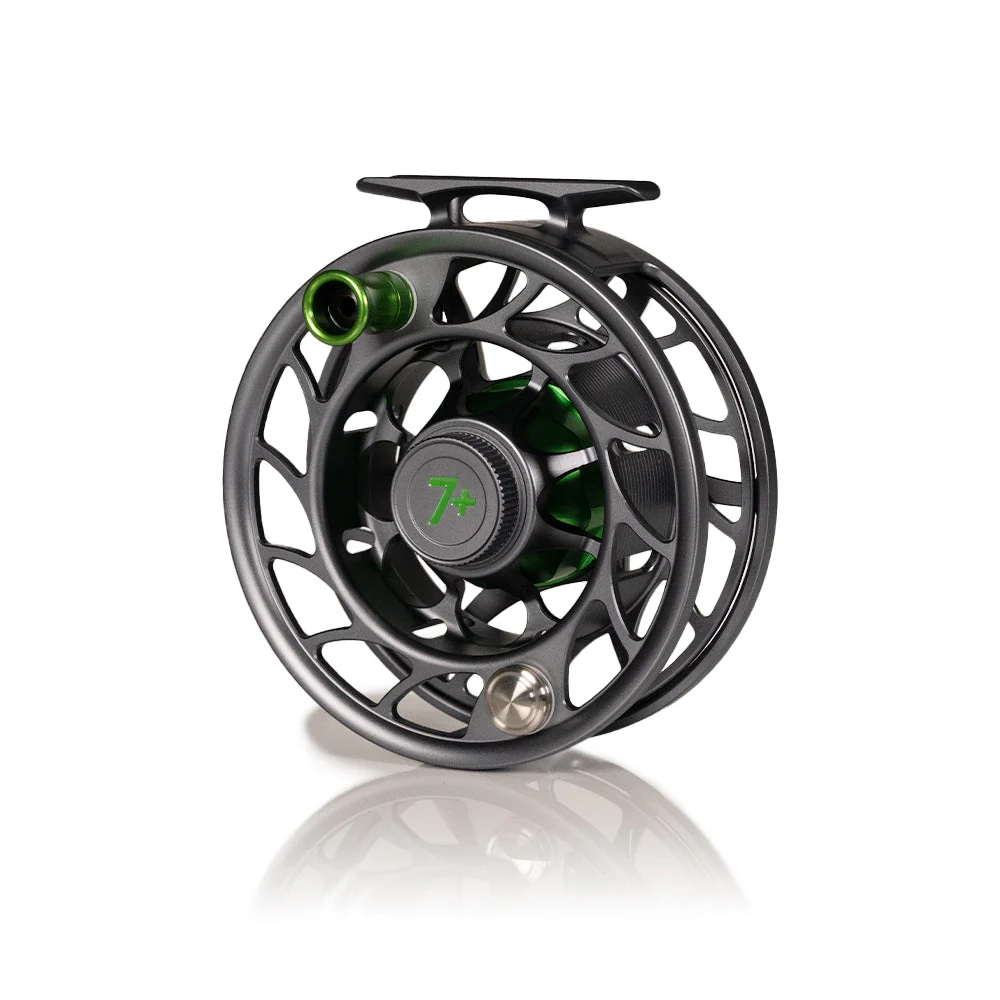 Hatch Cyber Gray Iconic Limited Edition 7 Plus Large Arbor Fly Reel - Image 2