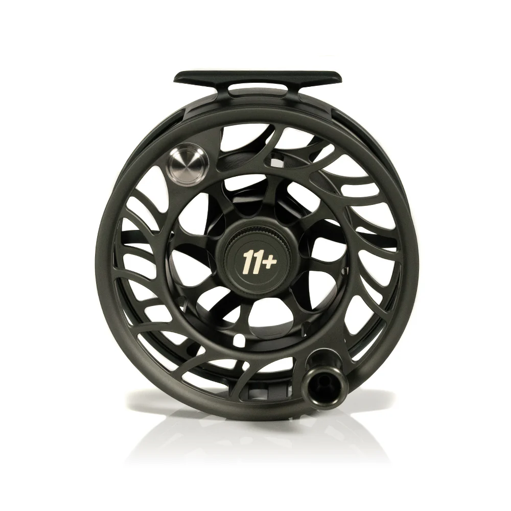 Hatch Gargoyle Green Iconic Limited Edition 11 Plus Large Arbor Fly Reel - Image 4