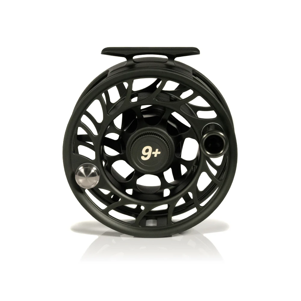 Hatch Gargoyle Green Iconic Limited Edition 9 Plus Large Arbor Fly Reel - Image 4
