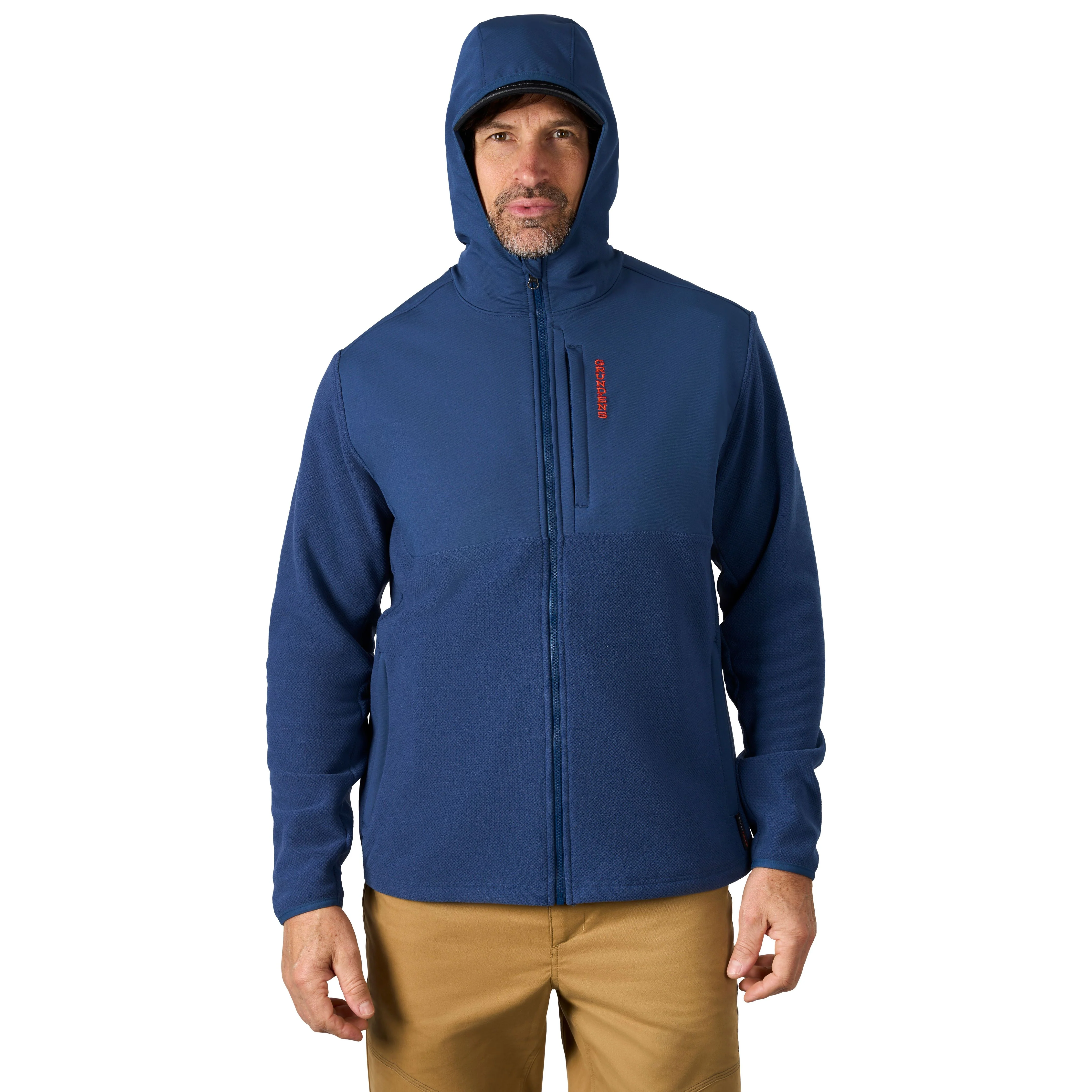 Grundens Men's Bering Fleece Pro Full Zip Hoodie - Image 11