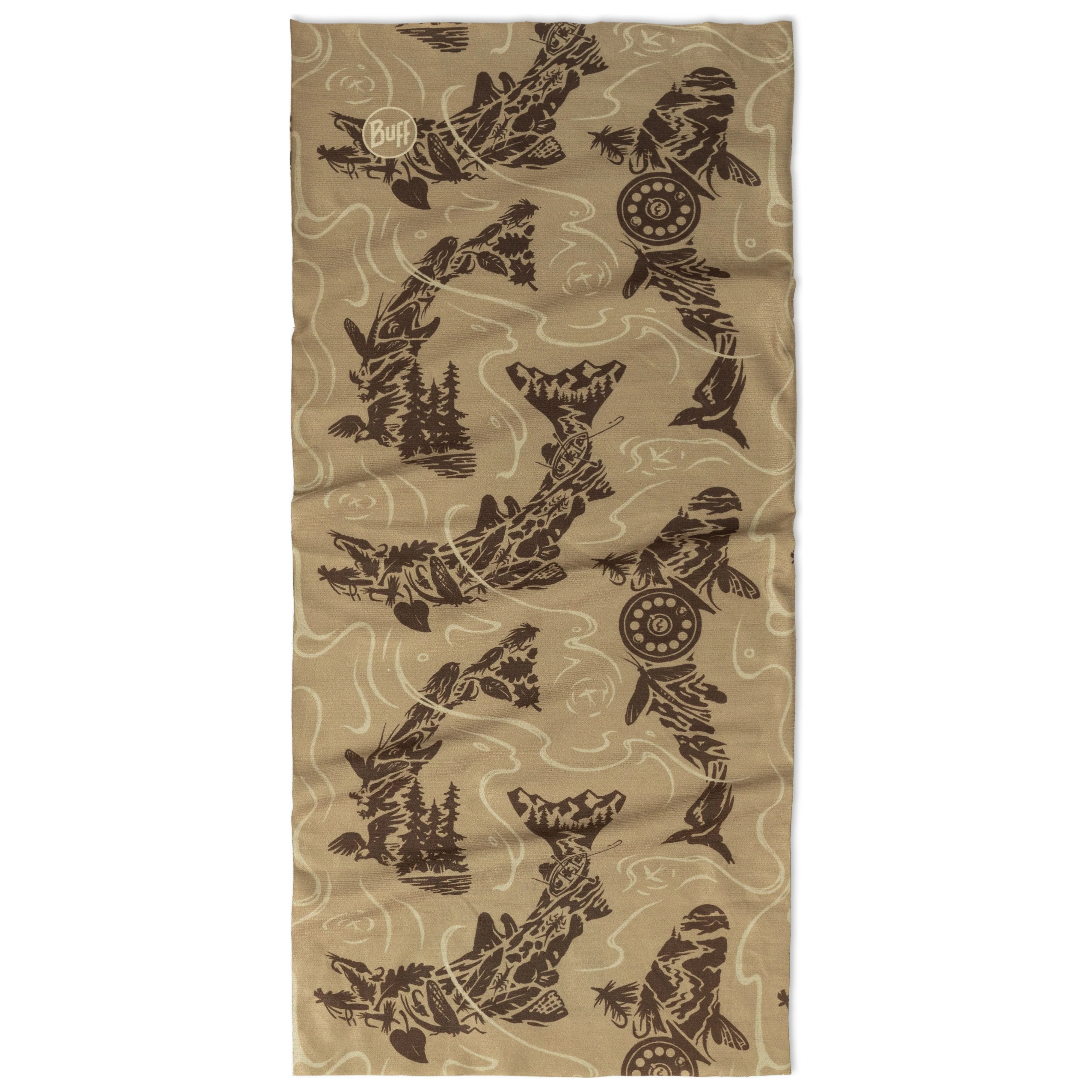 Buff Angler Coolnet UV Lake River Khaki - Image 2