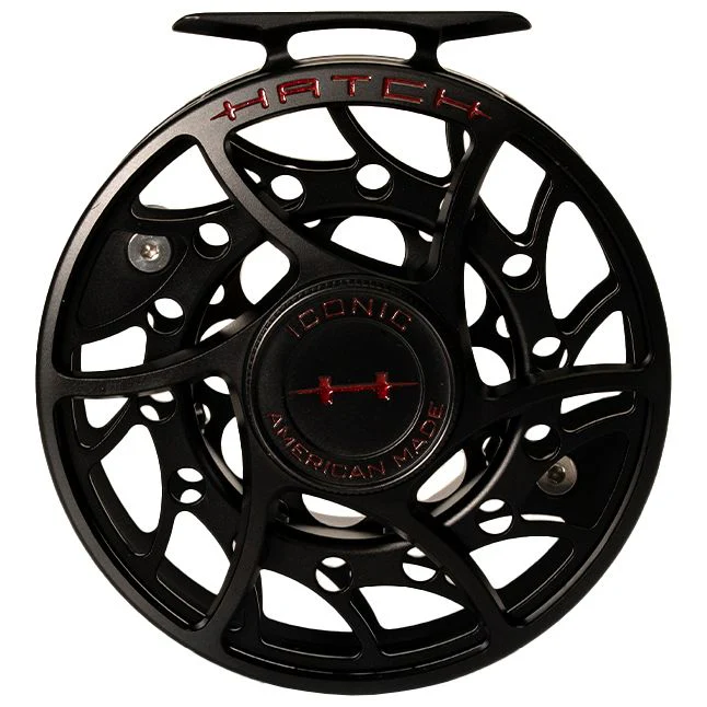 Hatch Custom Black Widow Iconic Mid Arbor Fly Reel 9 Plus