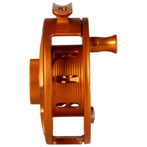 Hatch Custom Campfire Orange Iconic Limited Edition 4 Plus Large Arbor Fly Reel - Image 3