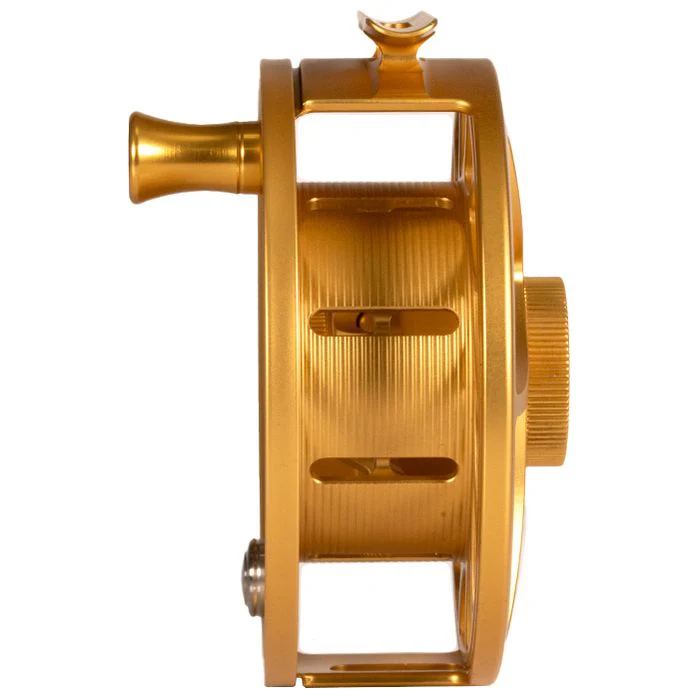 Hatch Custom Fool's Gold Iconic Large Arbor Fly Reel 11 Plus - Image 3