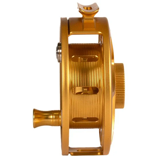 Hatch Custom Fool's Gold Iconic Large Arbor Fly Reel 5 Plus - Image 3