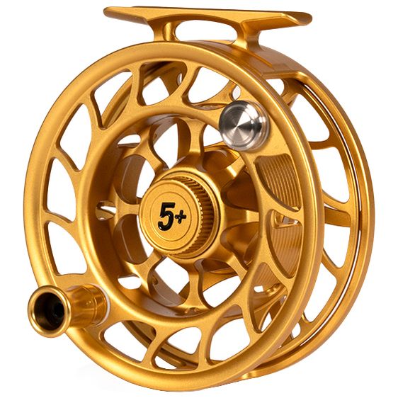 Hatch Custom Fool's Gold Iconic Large Arbor Fly Reel 5 Plus - Image 4