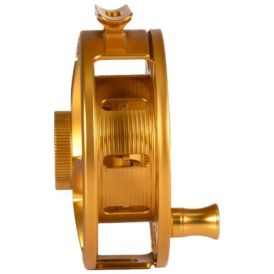 Hatch Custom Fool's Gold Iconic Large Arbor Fly Reel 5 Plus - Image 5
