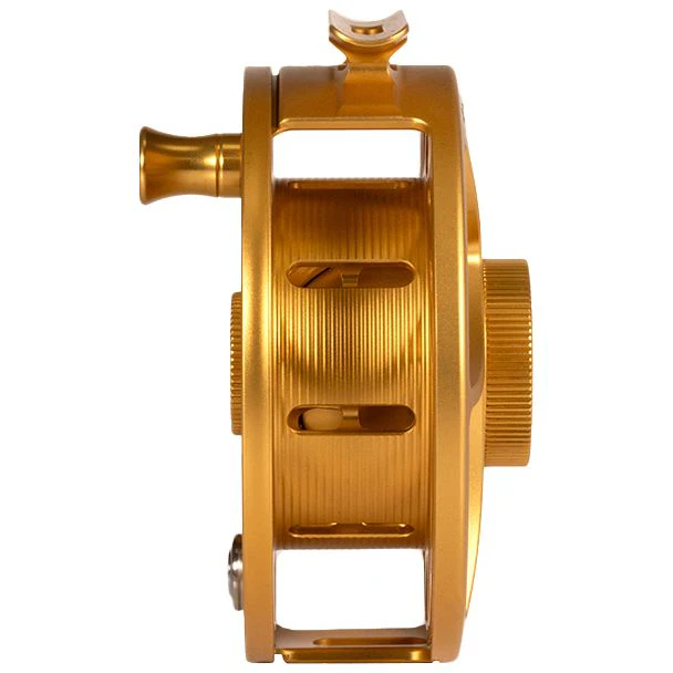 Hatch Custom Fool's Gold Iconic Large Arbor Fly Reel 7 Plus - Image 3