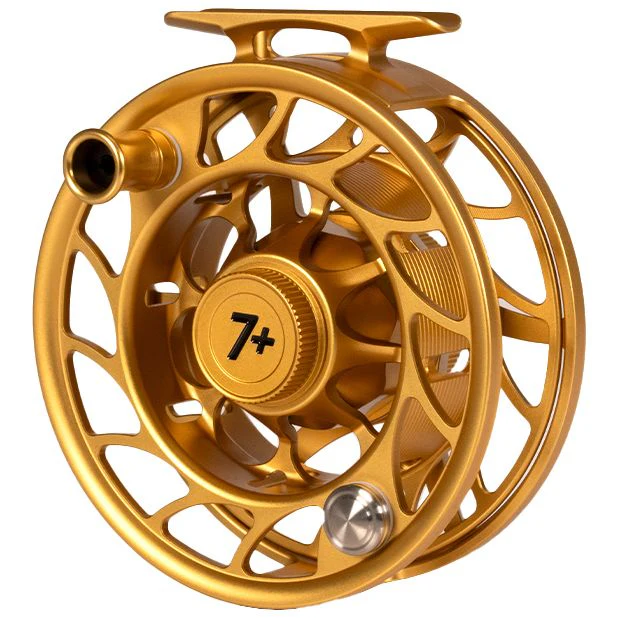 Hatch Custom Fool's Gold Iconic Large Arbor Fly Reel 7 Plus - Image 4