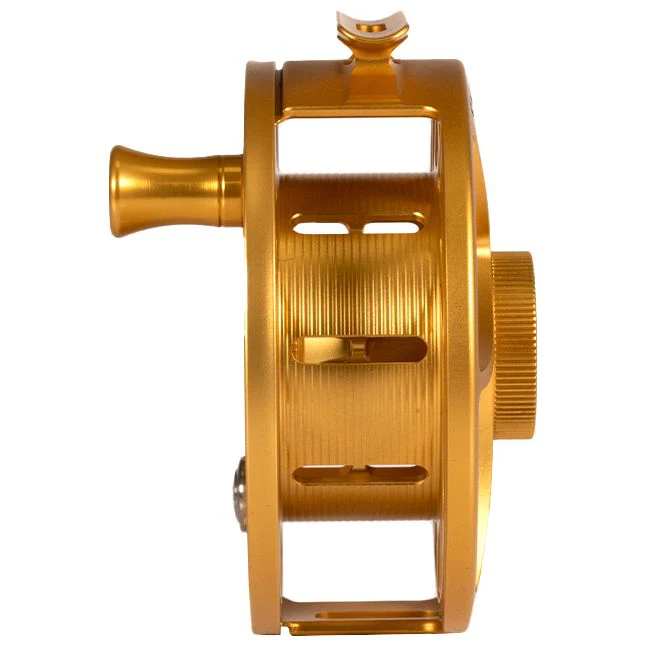 Hatch Custom Fool's Gold Iconic Large Arbor Fly Reel 9 Plus - Image 3