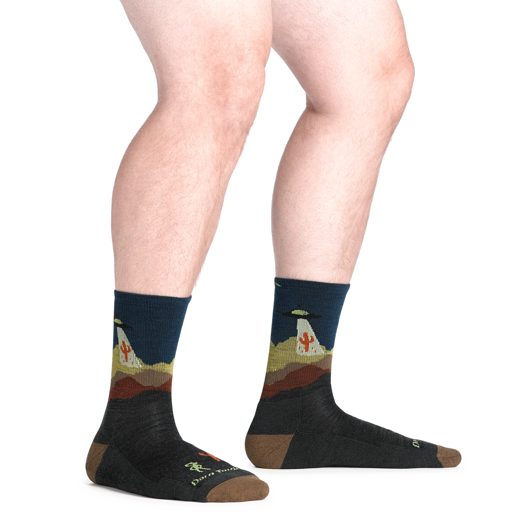 Darn Tough Mens Spaced Out Micro Crew Lightweight Cushion Hiking Socks - Image 3