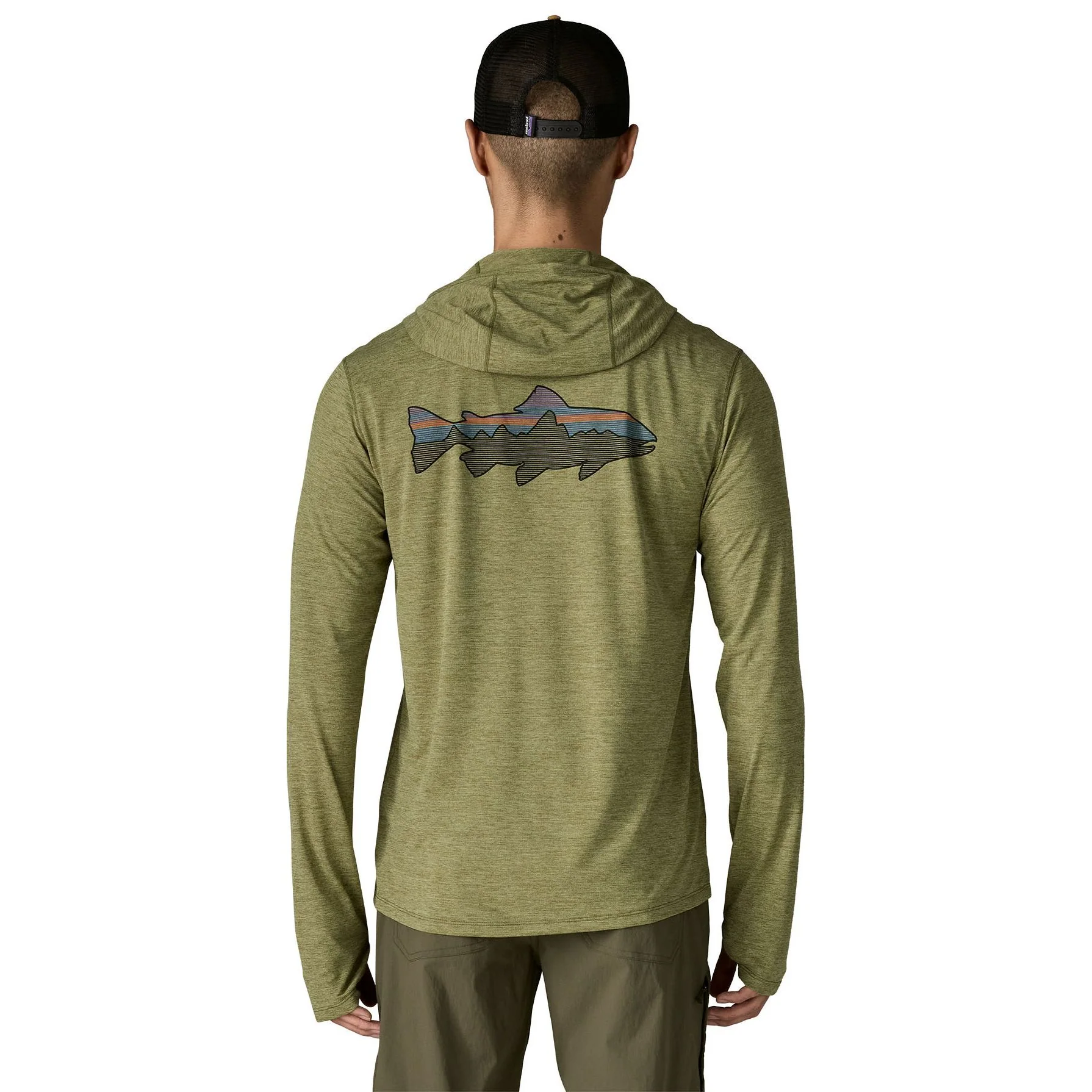 Patagonia Men's Capilene Cool Sun Hoody - Fitz Roy Trout - Image 5