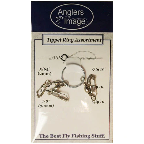 ANGLERS IMAGE TIPPET RINGS NICKEL LARGE