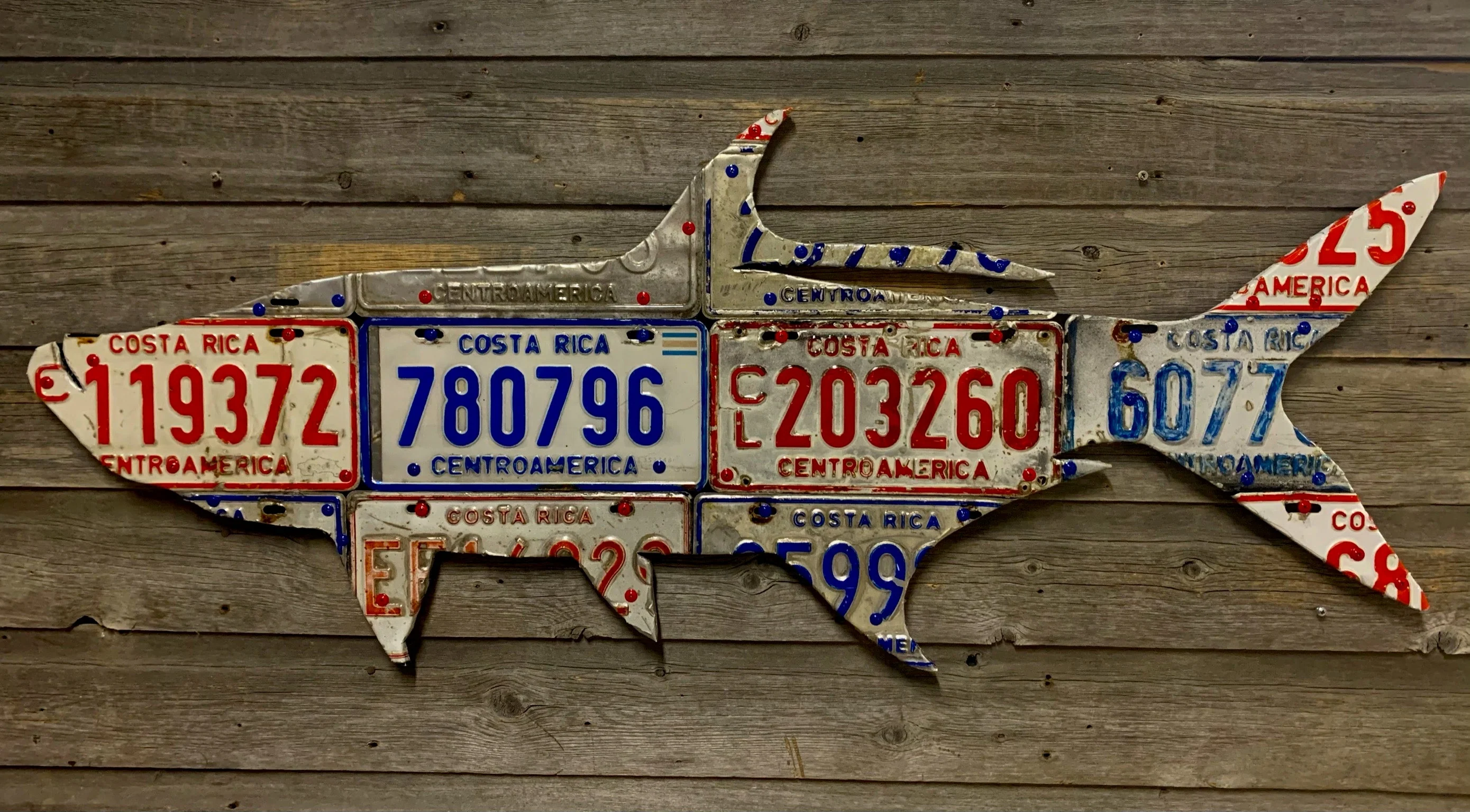 Costa Rica Tarpon License Plate Art