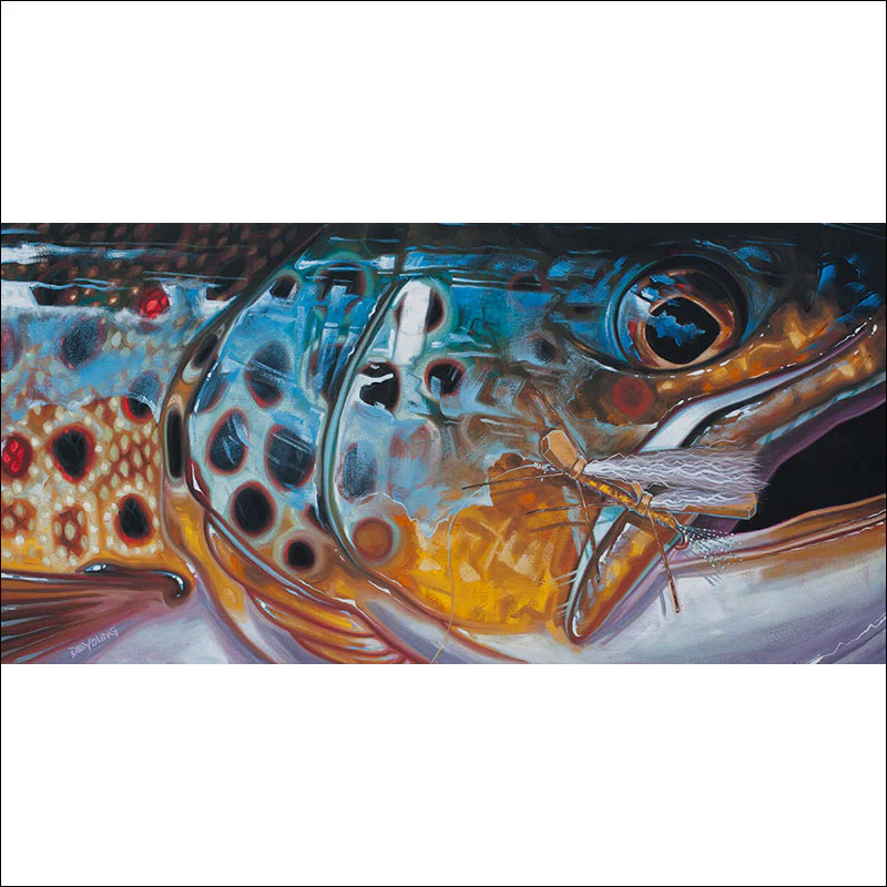 DeYoung Print - Abstract Brown - Chubby