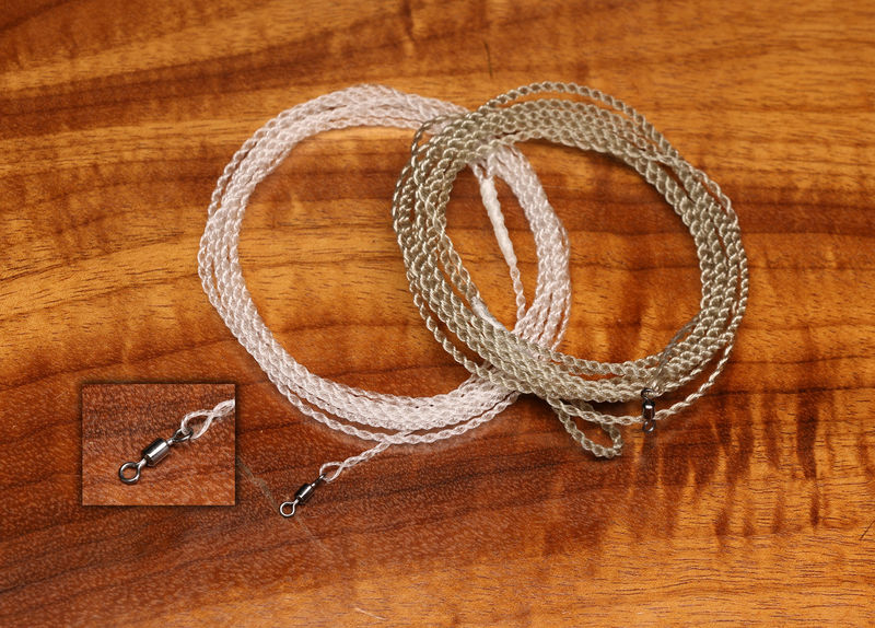 Fluorocarbon Bug Turner Furled Leader 8 Foot Full Sink W Swivel