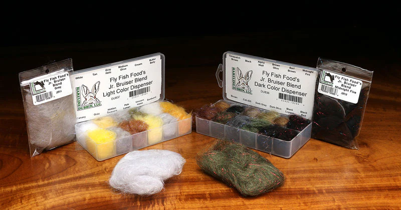 Fly Fish Food's Jr Bruiser Blend Dubbing Dispenser - Dark