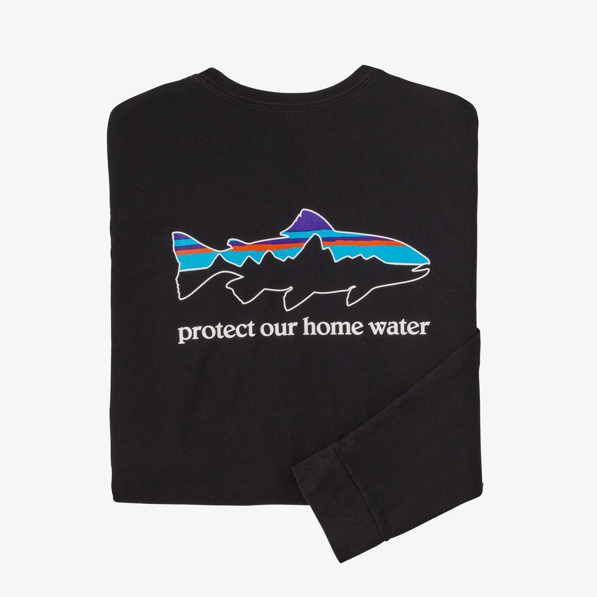Patagonia Mens Home Water Trout Longsleeve Responsibili Tee