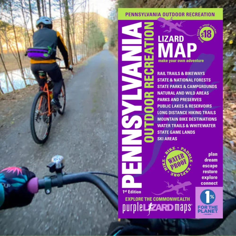 Purple Lizard Map - Pennsylvania Outdoor Recreation 1st Edition