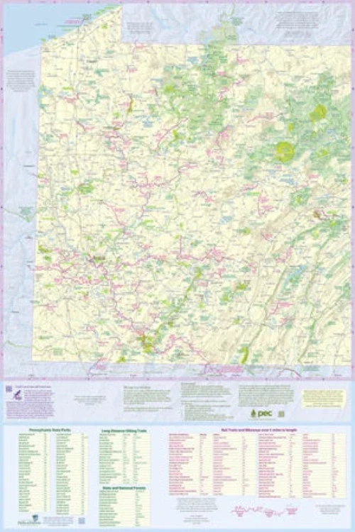 Purple Lizard Map - Pennsylvania Outdoor Recreation 1st Edition - Image 2