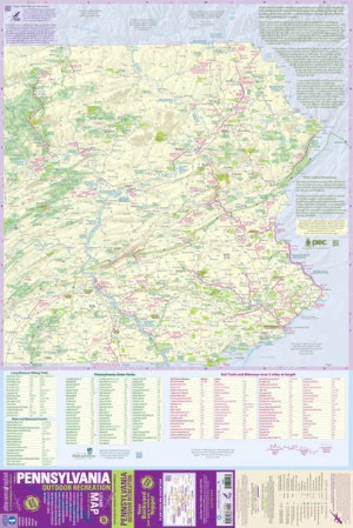 Purple Lizard Map - Pennsylvania Outdoor Recreation 1st Edition - Image 3