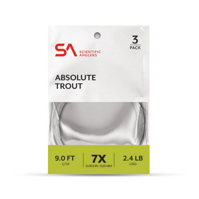SCIENTIFIC ANGLERS ABSOLUTE TROUT - 9ft - 3 PACK