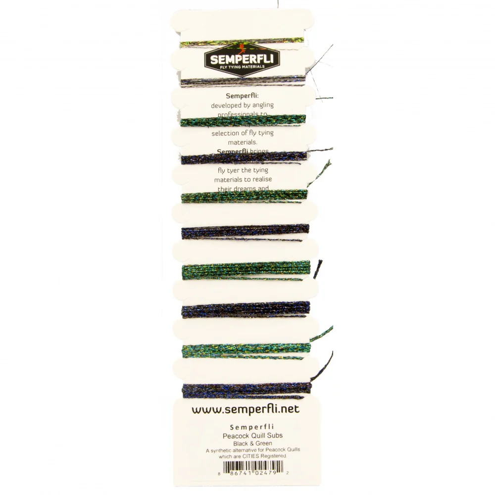 Semperfli Peacock Quill Subs Multicard