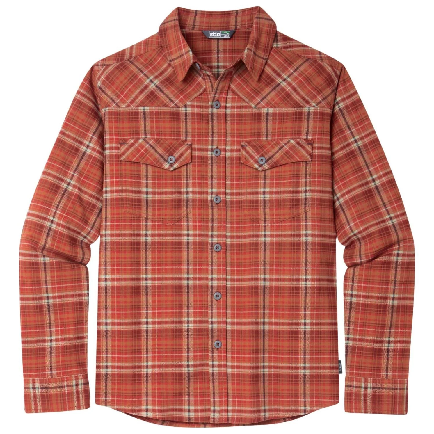 Stio Mens Junction Midweight Flannel Shirt Sale - Image 13