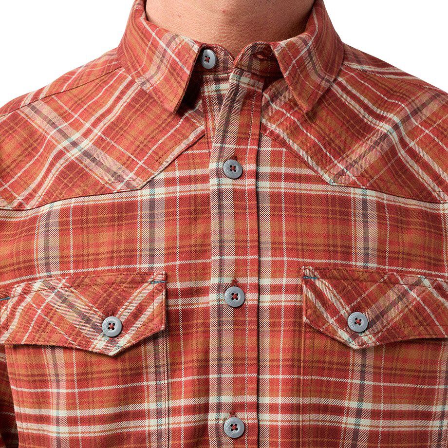Stio Mens Junction Midweight Flannel Shirt Sale - Image 19