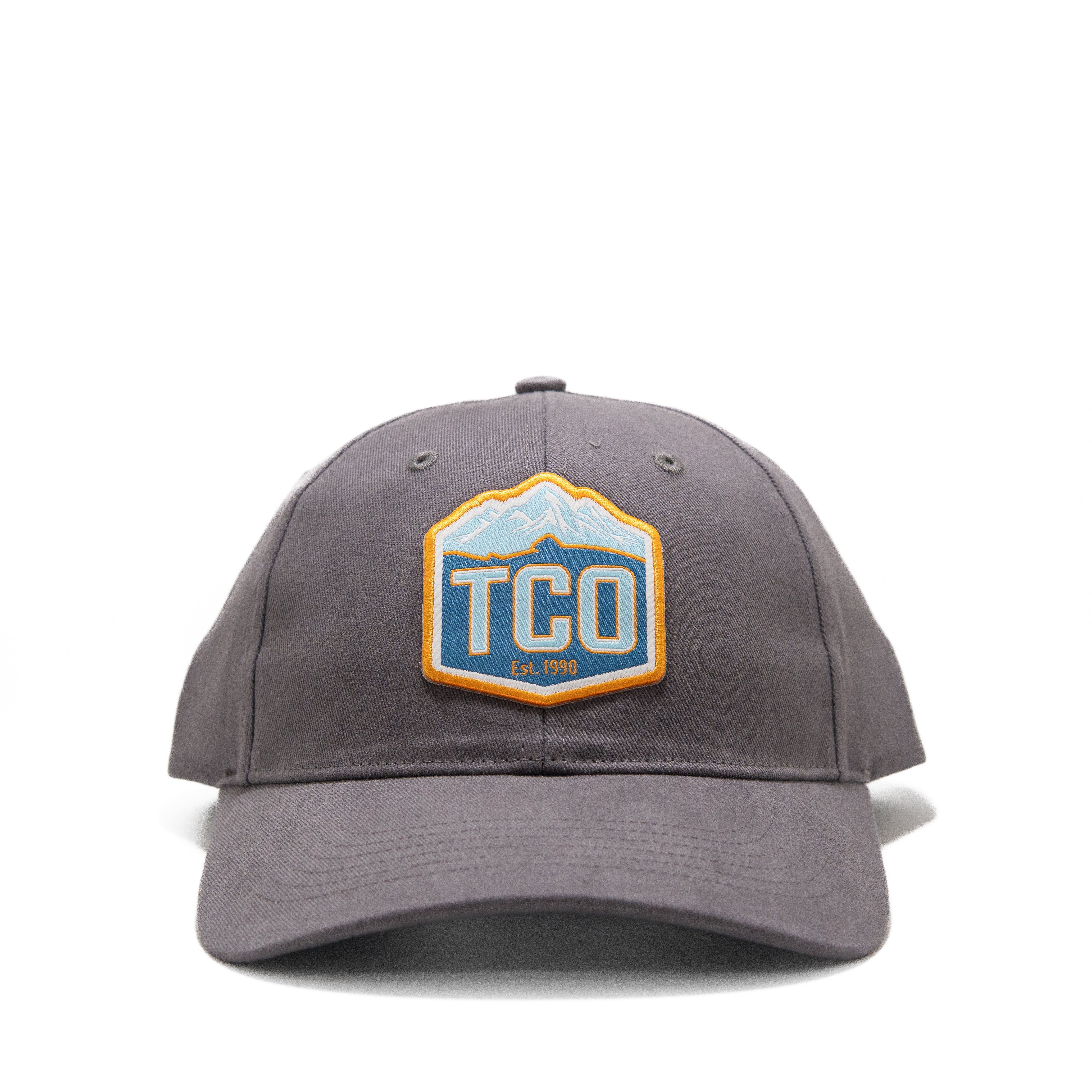 TCO Fly Shop Brushed Chino Hat - Frosted Crest Logo - Charcoal Gray